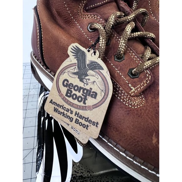 Georgia Wedge 6 Inch Electrical Soft Toe Work Boots Men’s Sz. 11 New - Picture 4 of 11